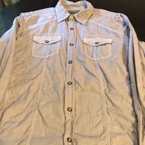 Ex Cond Men’s Large Slim Fit BKE Button Down Shirt